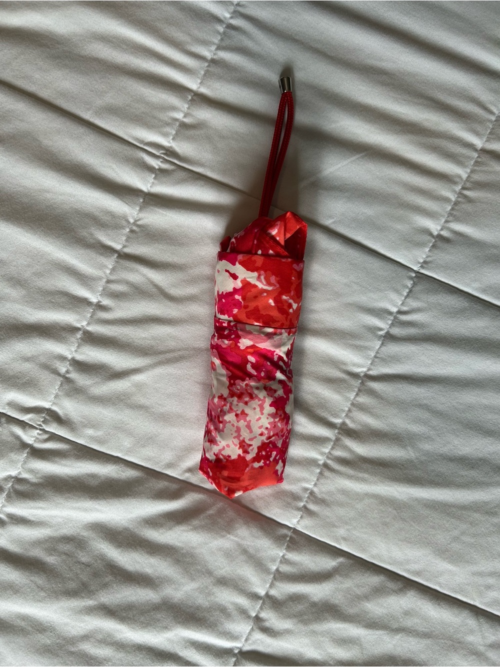 Coach Pink Floral Travel Umbrella - Picture 2 of 2